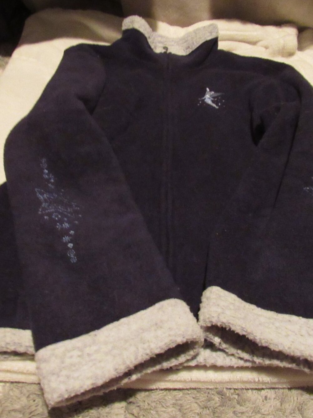 Disney Blue Tinkerbell Sweatshirt Size XL USED
